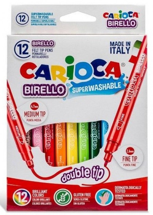 Μαρκαδόροι Carioca Birello 12 τεμαχίων